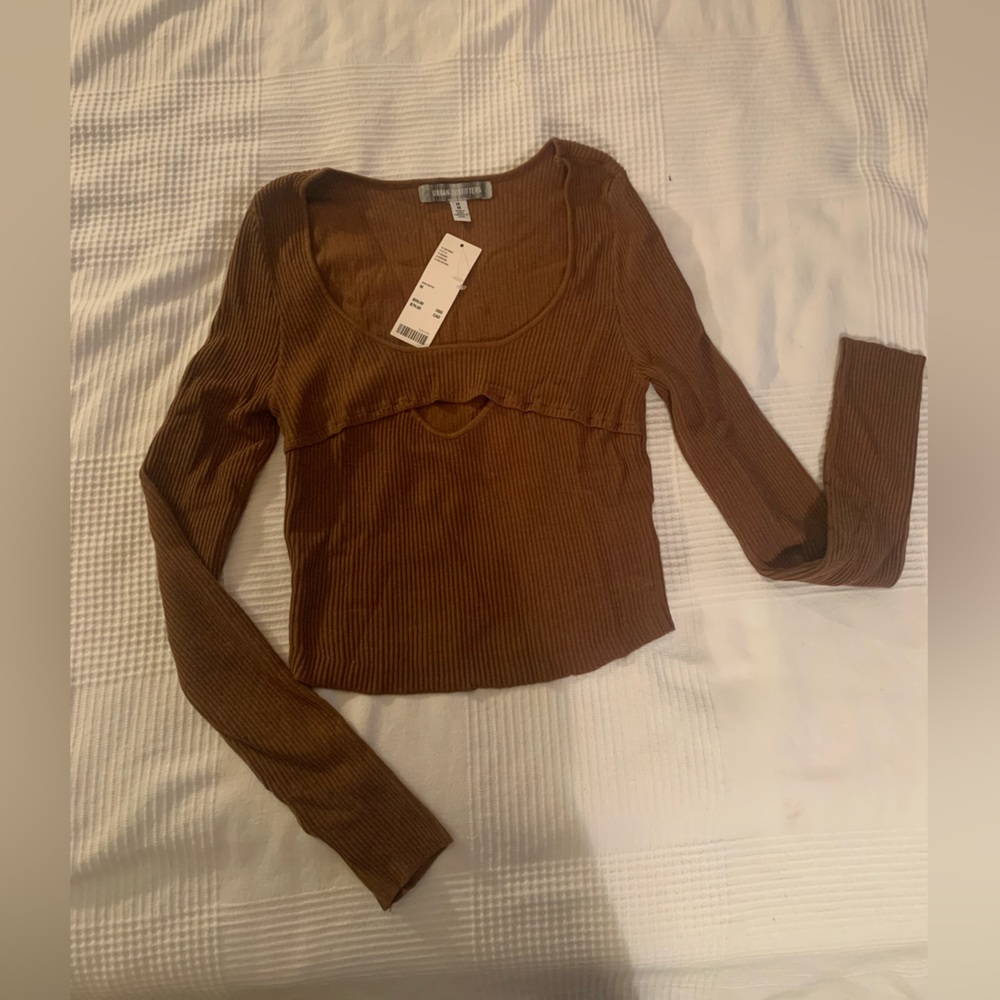 Urban Size M Brown Crop Sweater